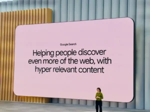 Liz Reid's keynote at Google I/O