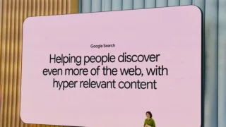 Liz Reid's keynote at Google I/O
