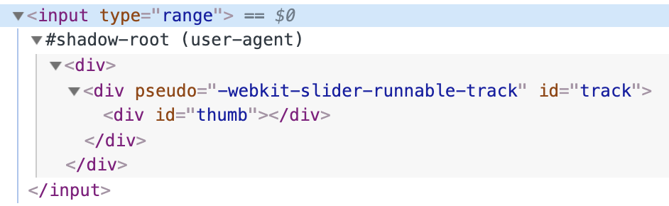 Example html web component with shadow DOM